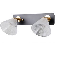 Italux Orella WL343932BKHBR kinkiet 2x8 W czarny