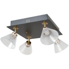 Italux Orella WL343934SBKHBR lampa podsufitowa 4x16 W czarna