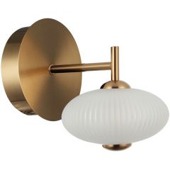 Italux Nico WL85451BKGD kinkiet 1x5 W biały-złoty