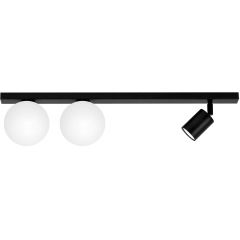 Kaja Swing K5490 lampa podsufitowa 3x10 W biała-czarna