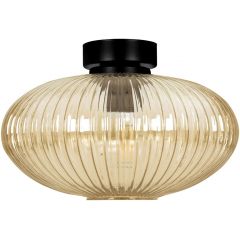 Kaja Drop K5674 lampa podsufitowa 1x15 W czarna-bursztynowa