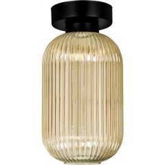 Kaja Fadiga K5742 lampa podsufitowa 1x15 W czarna-bursztynowa