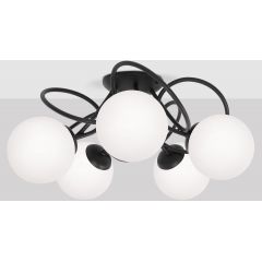 Kaja Nela K5351 lampa podsufitowa 5x40 W czarna