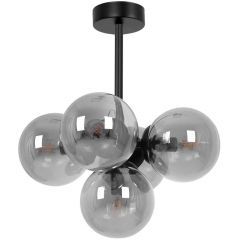 Kaja Megan K5364 lampa podsufitowa 5x10 W czarna-grafitowa