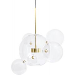 Moosee Capri MSE1501100545 lampa wisząca 2x7 W czarna-przezroczysta-złota