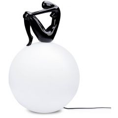 Moosee Uomo MSE1501100432 lampa stojąca 1x40 W biała-czarna