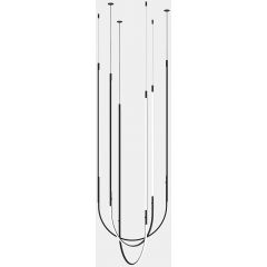 Leds C4 Tubs 00A07805M1 lampa wisząca 1x125.1 W czarna-opal