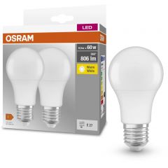 Osram LED Lamps 4058075152656 żarówki led multipack 2x8.5 W 2700 K e27