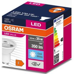 Osram Value 4058075198708 żarówka led 1x4.5 W 4000 K gu10