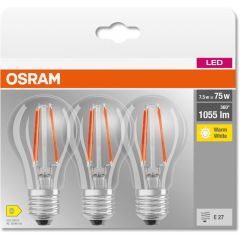 Osram LED Lamps 4058075592414 żarówki led multipack 3x7.5 W 2700 K e27