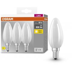 Osram LED Lamps 4058075592551 żarówki led multipack 3x5.5 W 2700 K e14