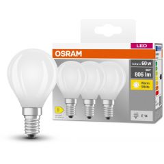 Osram LED Lamps 4058075592599 żarówki led multipack 3x5.5 W 2700 K e14