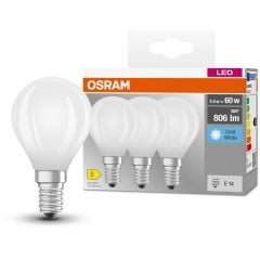 Osram LED Lamps 4058075592612 żarówki led multipack 3x5.5 W 4000 K e14