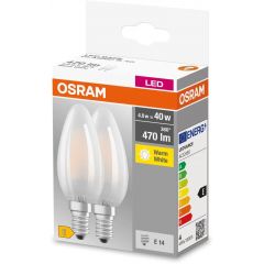 Osram LED Lamps 4058075803930 żarówki led multipack 2x4 W 2700 K e14
