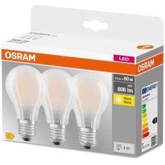 Osram LED Lamps 4058075819351 żarówki led multipack 3x6 W 2700 K e27