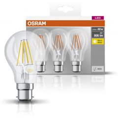 Osram LED Lamps 4058075819498 żarówki led multipack 3x6.5 W 2700 K b22d