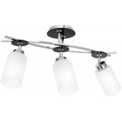 Luminex Tokio 0685 lampa podsufitowa 3x60 W czarna-chrom