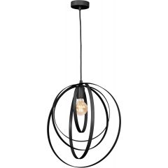 Luminex Ringo 1412 lampa wisząca 1x60 W czarna