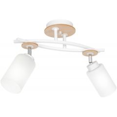 Luminex Tokio 1517 lampa podsufitowa 2x15 W biała-drewno