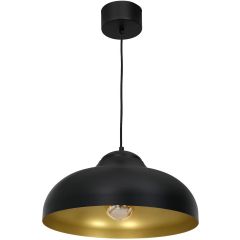 Luminex Basca 1539 lampa wisząca 1x60 W czarna