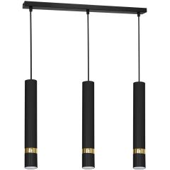 Luminex Reno 1555 lampa wisząca 3x8 W czarna