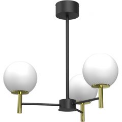 Luminex Awinion 1653 lampa wisząca 3x15 W biała-czarna