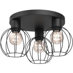 Luminex Laps 220 lampa podsufitowa 3x15 W czarna