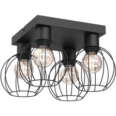 Luminex Laps 221 lampa podsufitowa 4x15 W czarna