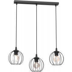 Luminex Laps 222 lampa wisząca 3x15 W czarna