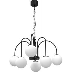 Luminex Cambridge 3195 lampa wisząca 6x60 W biała