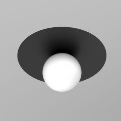 Luminex Flat 3308 plafon 1x15 W czarny