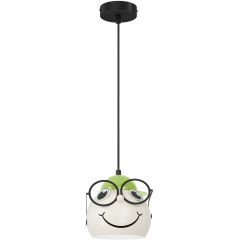 Luminex Bambini 3379 lampa wisząca 1x15 W biała-zielona