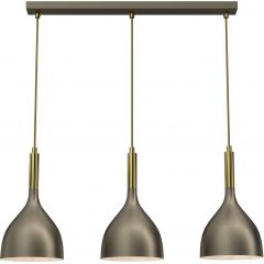 Luminex Noak 4003 lampa wisząca 3x60 W złota-tytan