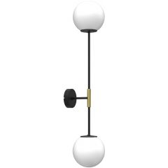 Luminex Glame 4272 kinkiet 2x15 W biały-czarny