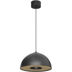 Luminex Elgund 4540 lampa wisząca 1x15 W czarna