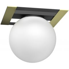 Luminex Satelit 4546 lampa podsufitowa 1x15 W biała-czarna-złota