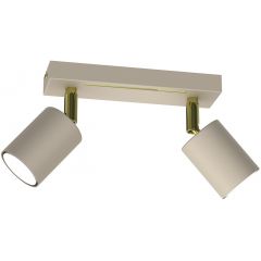 Luminex Striper 4596 lampa podsufitowa 2x8 W beżowa