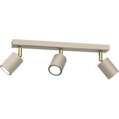 Luminex Striper 4597 lampa podsufitowa 3x8 W beżowa