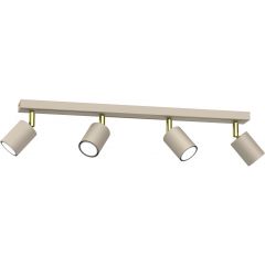 Luminex Striper 4598 lampa podsufitowa 4x8 W beżowa