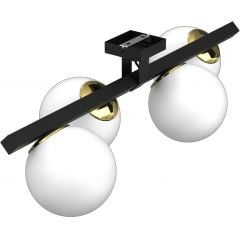 Luminex Idris 4629 lampa podsufitowa 4x15 W czarna