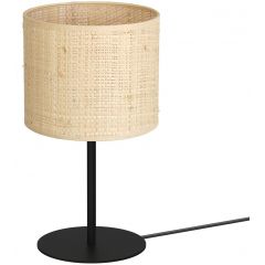 Luminex Rattan 5284 lampa stołowa 1x60 W czarna