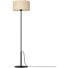 Luminex Rattan 5286 lampa stojąca 1x60 W czarna