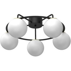 Luminex Ballo 5669 lampa podsufitowa 5x15 W czarna