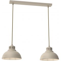 Luminex Sven 8891 lampa wisząca 2x15 W beżowa