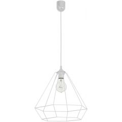 Luminex Alma 8962 lampa wisząca 1x60 W biała