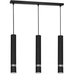 Luminex Reno 9495 lampa wisząca 3x8 W czarna