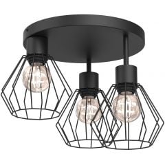 Luminex Parkla 9852 lampa podsufitowa 1x15 W czarna