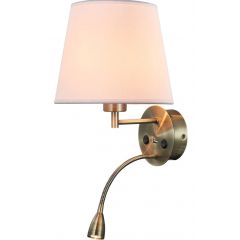 Mantra Antique 6093 kinkiet 1x3 W biały-mosiądz