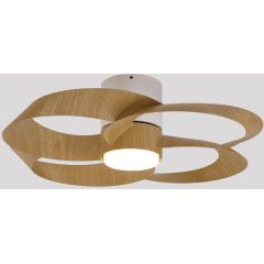 Mantra Rose 8707 lampa podsufitowa 1x22 W biała-drewno