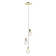 Markslöjd Sky 106333 lampa wisząca 3x60 W złota